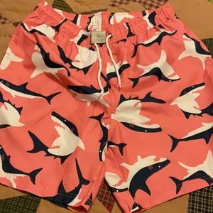 Men’s Polo Pink Shark Print Swim Shorts